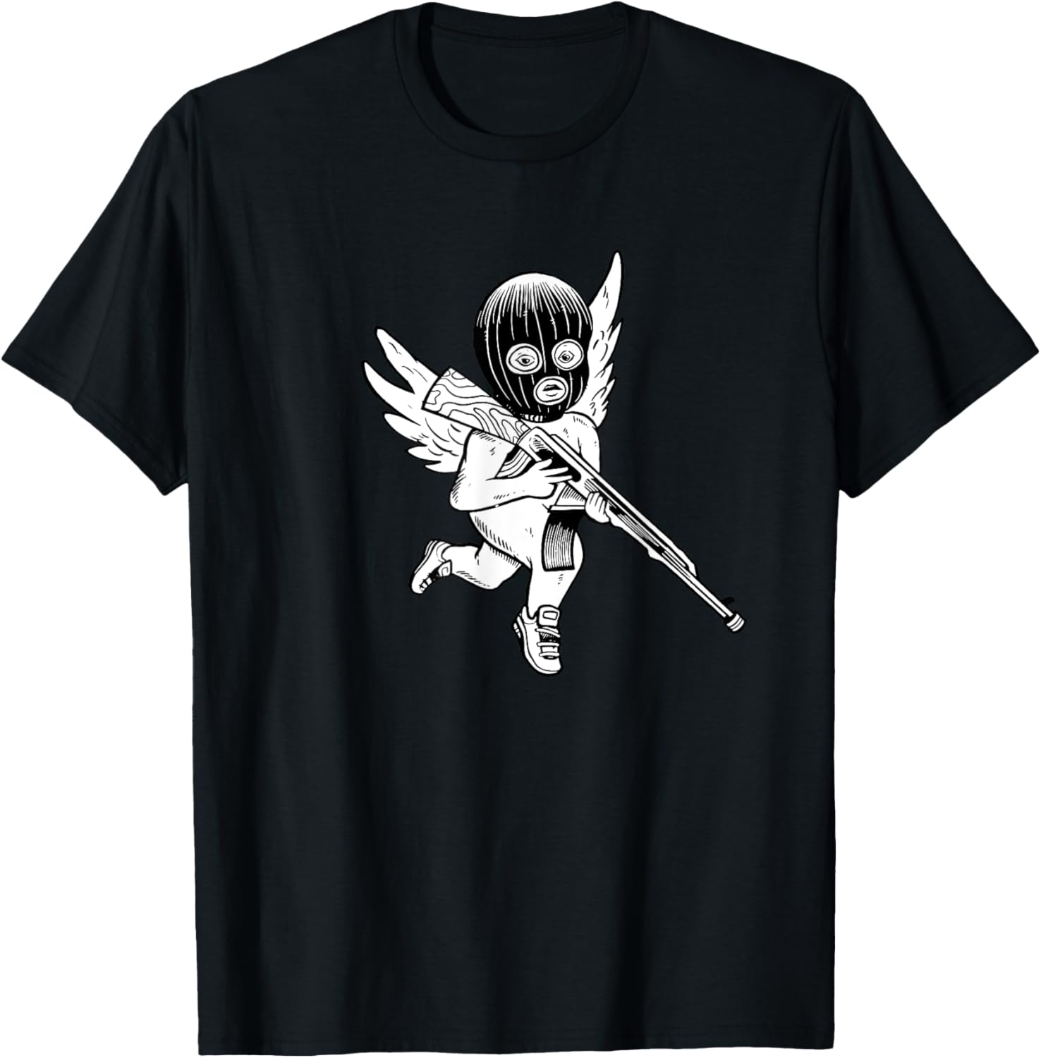 Bad Gangster Angel Wings And Gun Freedom