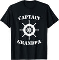 Cool Captain Grandpa Ship Wheel Boat Novelty