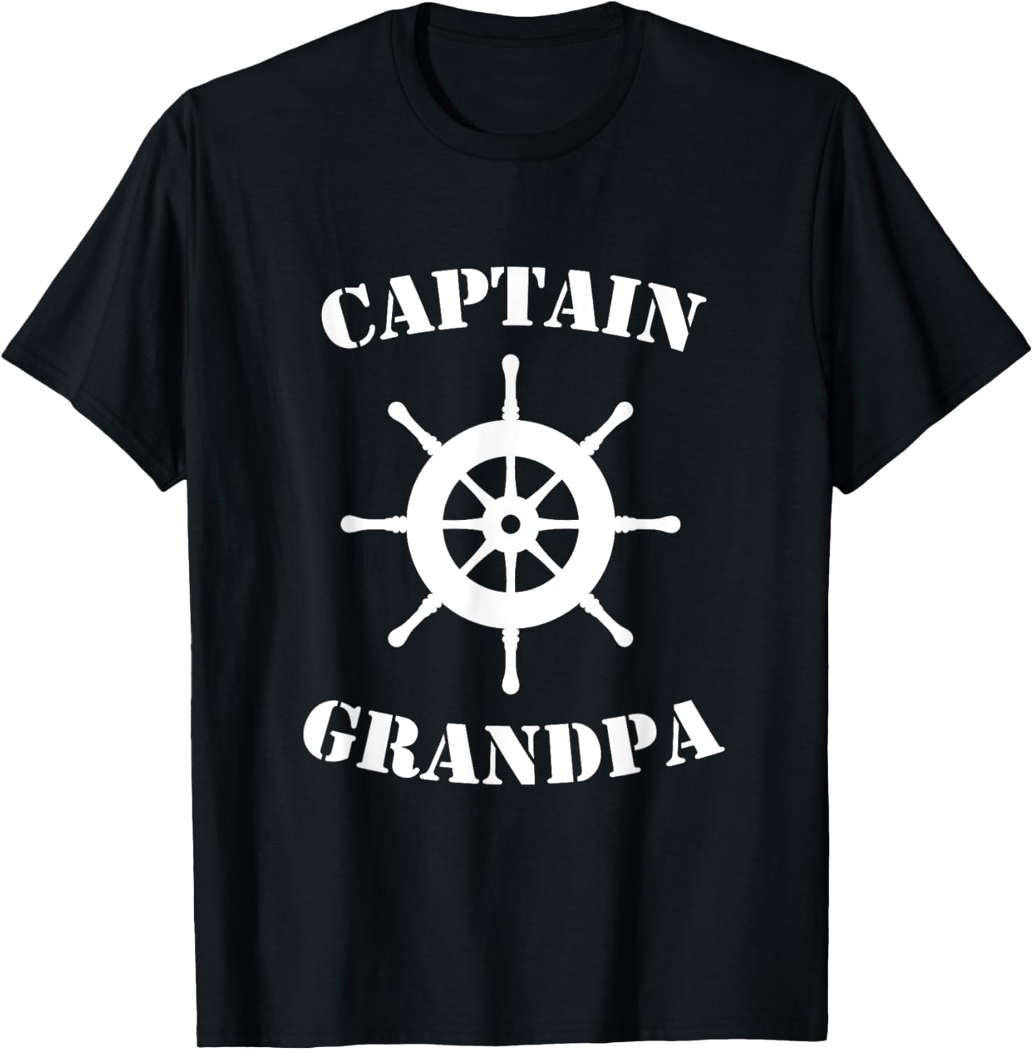 Cool Captain Grandpa Ship Wheel Boat Novelty