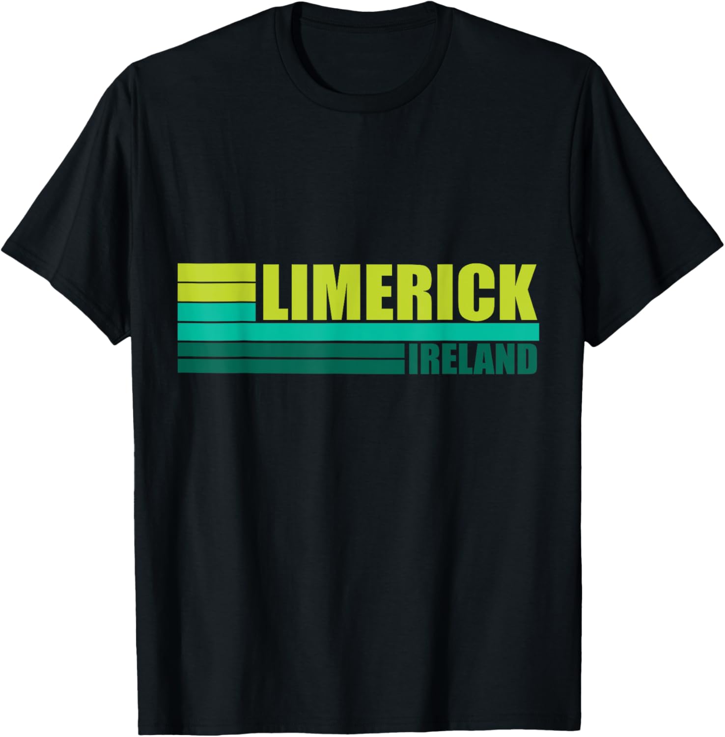Green Retro Limerick City Village Tourist Places Ireland UK