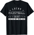 Lucky Paintball Shirt Paint Shooting Paintballer Air Gun