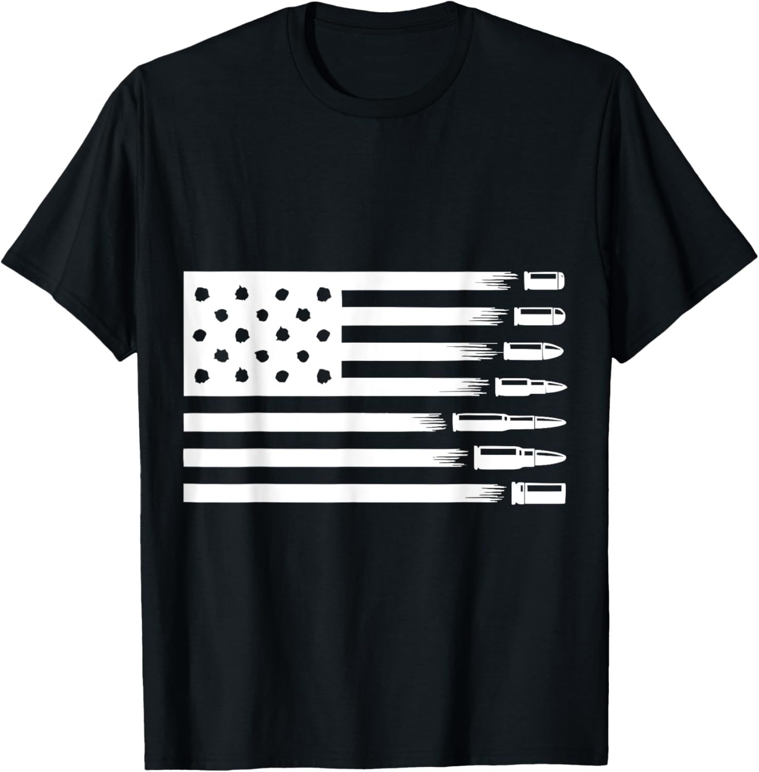 Vintage Usa Gun Rifles American Bullet Flag