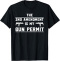 Funny 2Nd Amendment Is My Gun Permit Gun Lover Gag