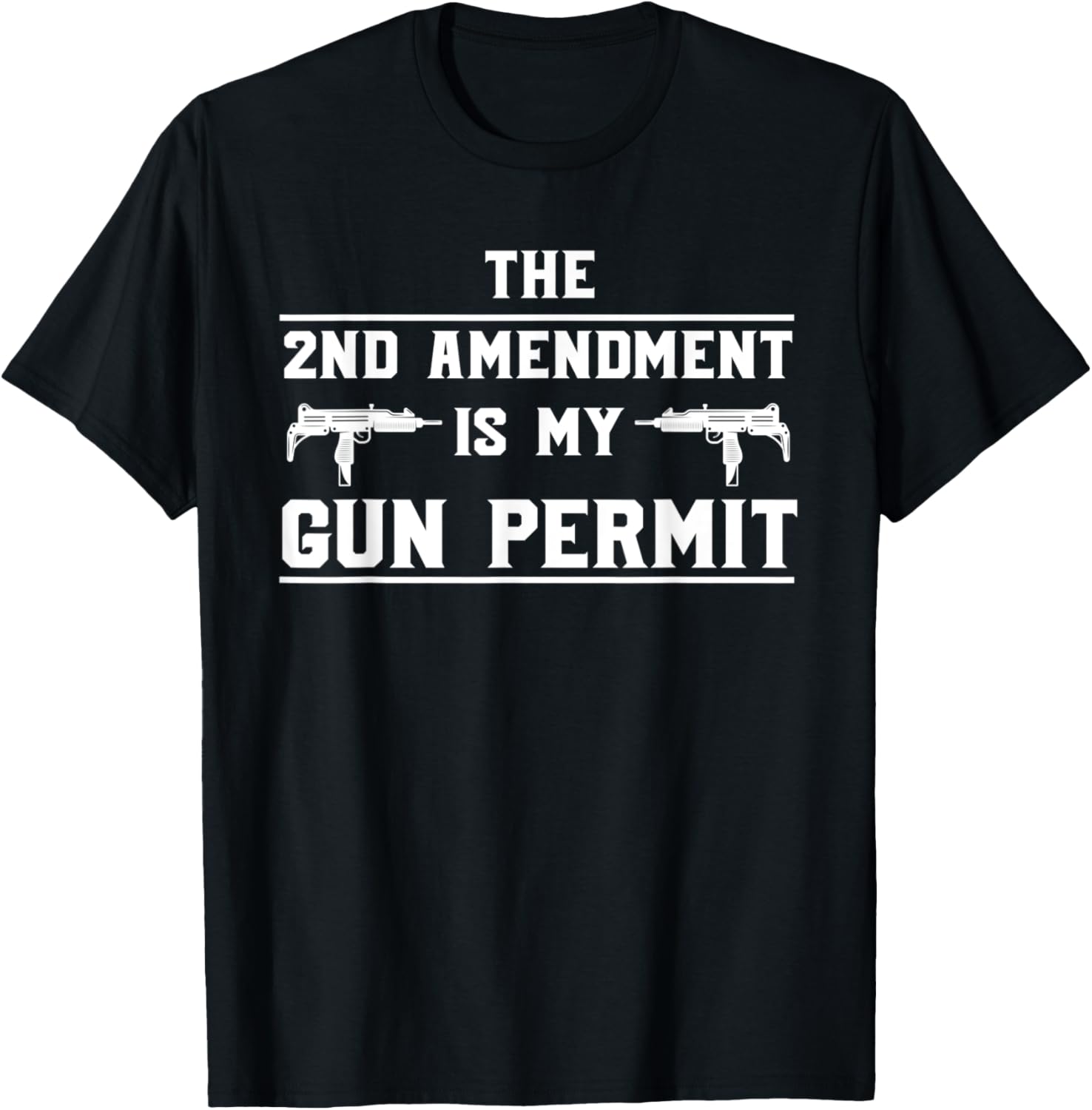 Funny 2Nd Amendment Is My Gun Permit Gun Lover Gag