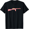 Tropical Gun Lover Firearm Beach Hawaiian Machine Gun Men Women
