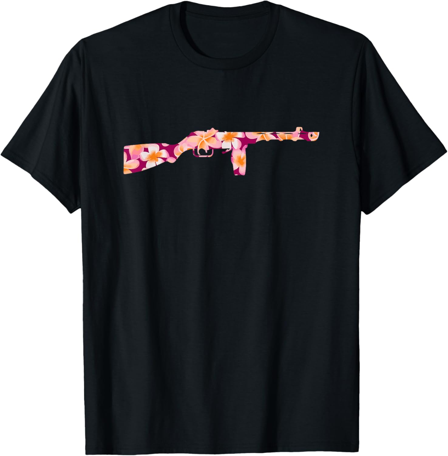 Tropical Gun Lover Firearm Beach Hawaiian Machine Gun Men Women