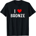 I Love Bronze - Heart - Distressed - Competition Third Place