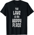 The Lake Is My Happy Place Boating Sailing Saying Graphic