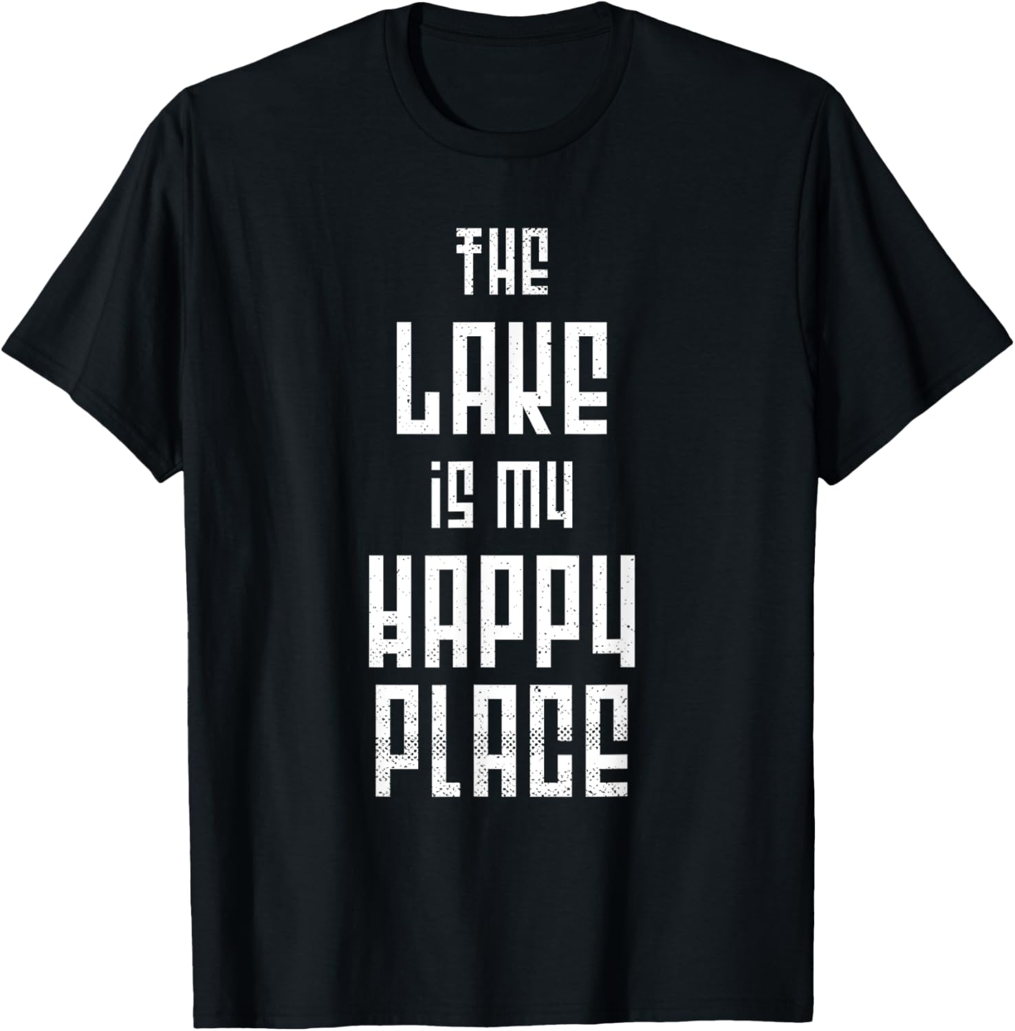 The Lake Is My Happy Place Boating Sailing Saying Graphic
