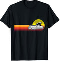Retro Sunset Pontoon Boat Vintage Inspired Boat