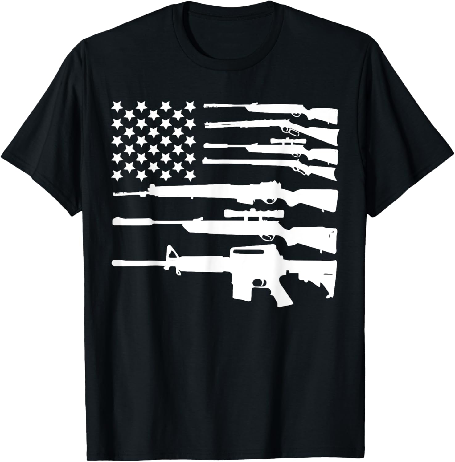 Pro Gun T Shirt Usa Gun Bullet Flag