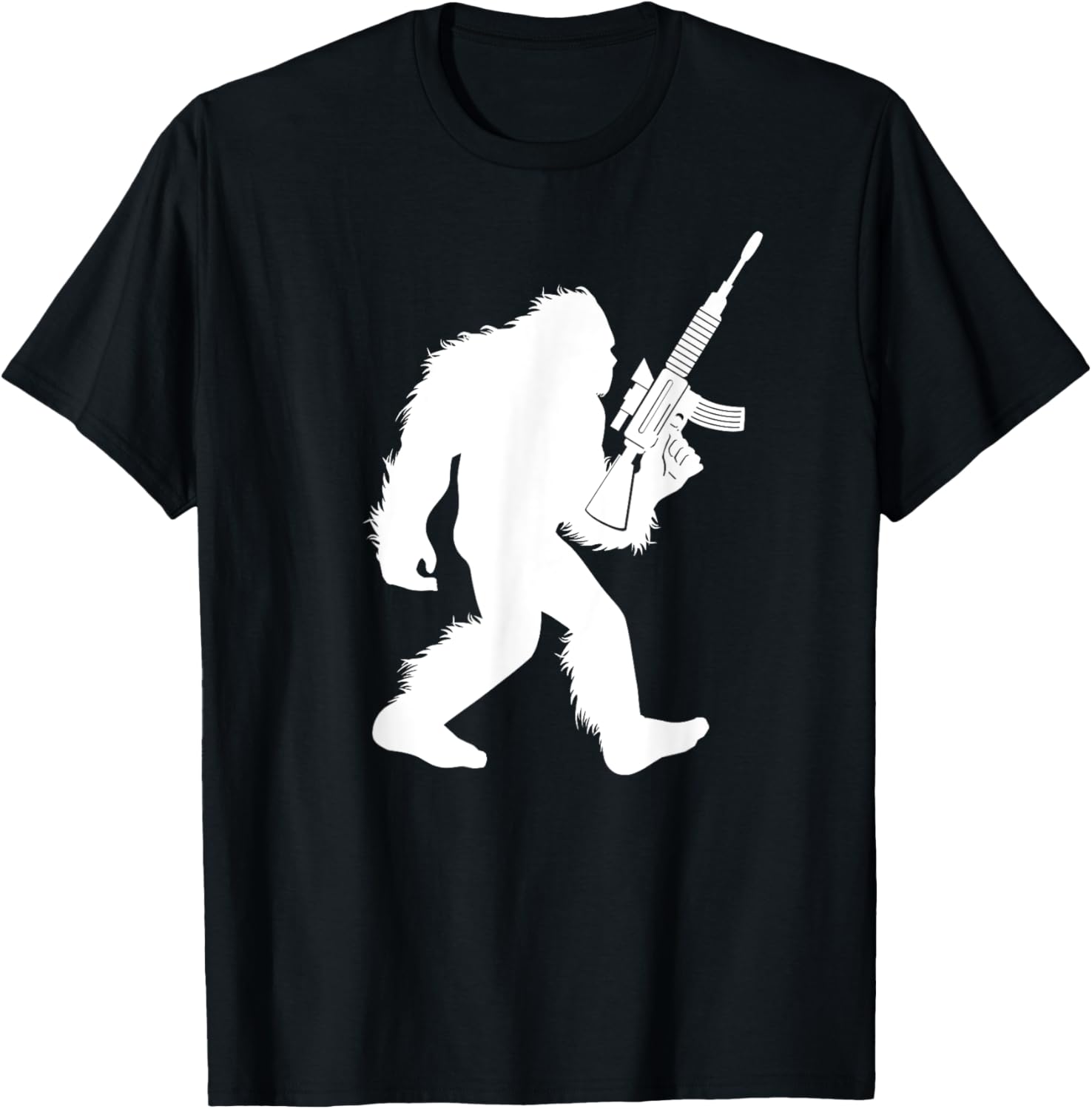Bigfoot With Rifle Sasquatch 2Nd Amendment Gun