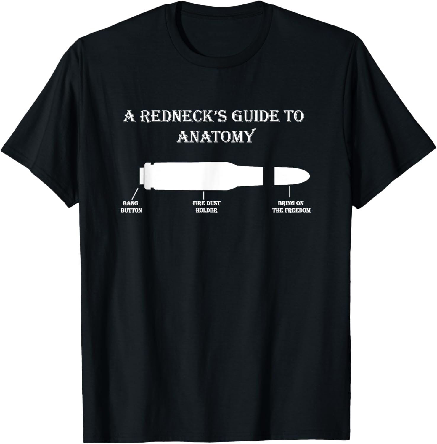 Redneck Guide To Anatomy Bullet Pew Gun Country