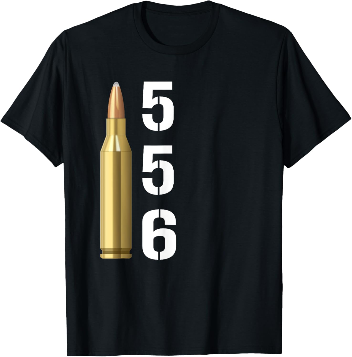 556 T Shirt Men Five Six Ar 15 Rifle Gun Ammo