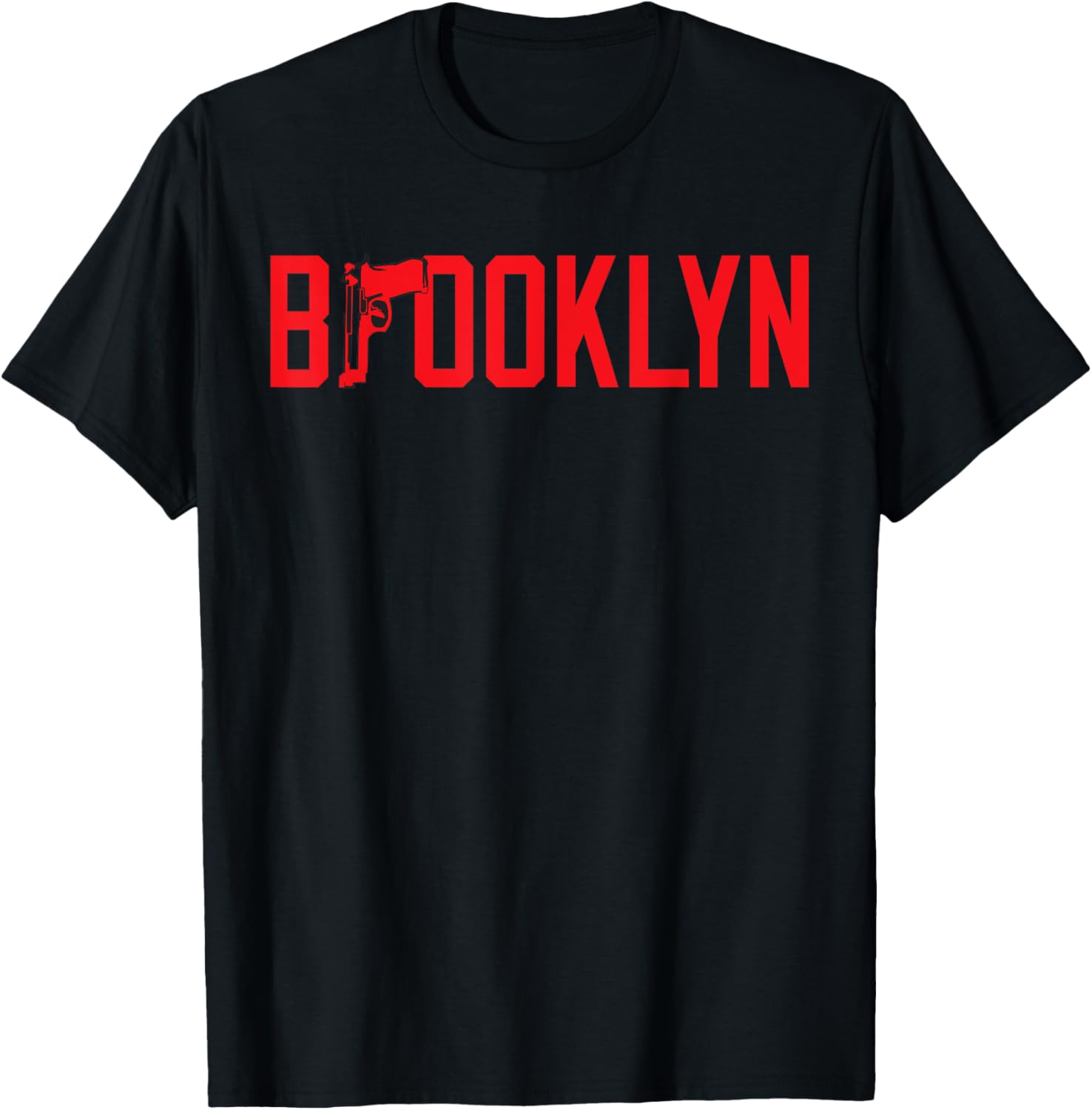 Mens Calidesign Mens Brooklyn Gun T Shirt Ny New York Rap Bronx