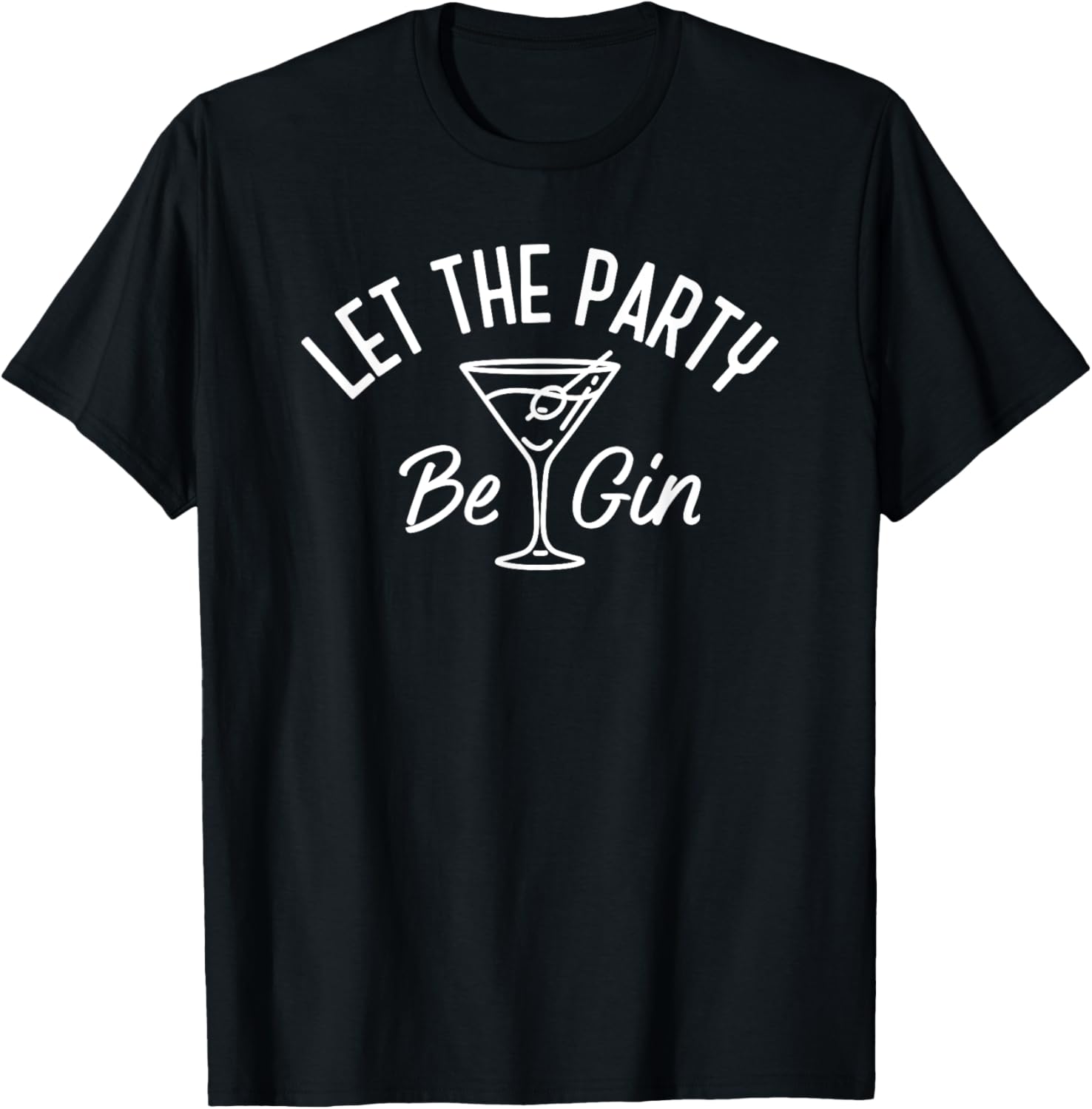 Let The Party Be Gin Funny Gun Martini