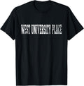 West University Place Vintage White Text Apparel