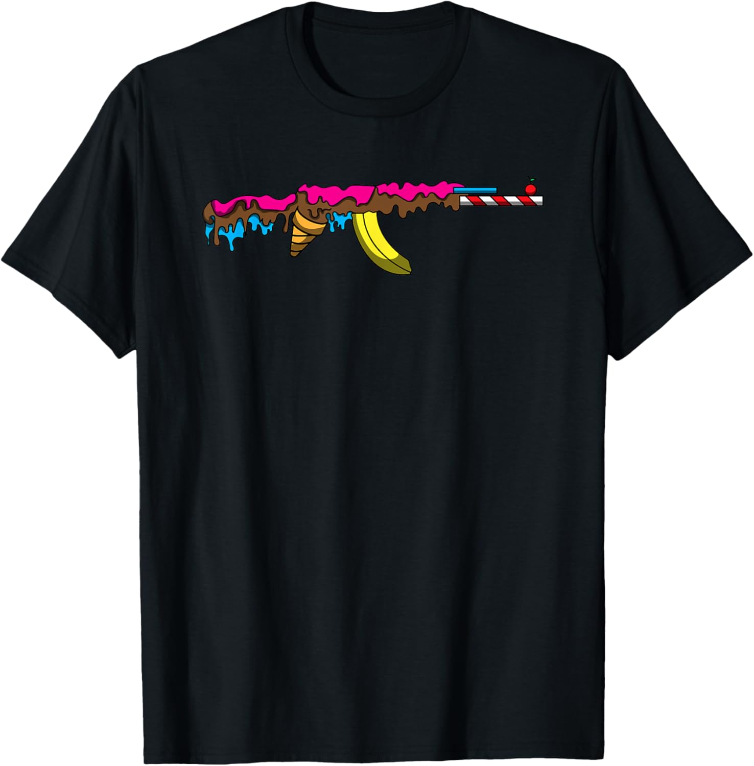 Ice Cream Ak Patriotism Us Veterans Gun Art