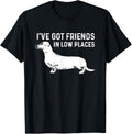 DOG SHIRT I'VE GOT FRIENDS IN LOW PLACES DACHSHUND SHIRT T-Shirt for Men Women Kids