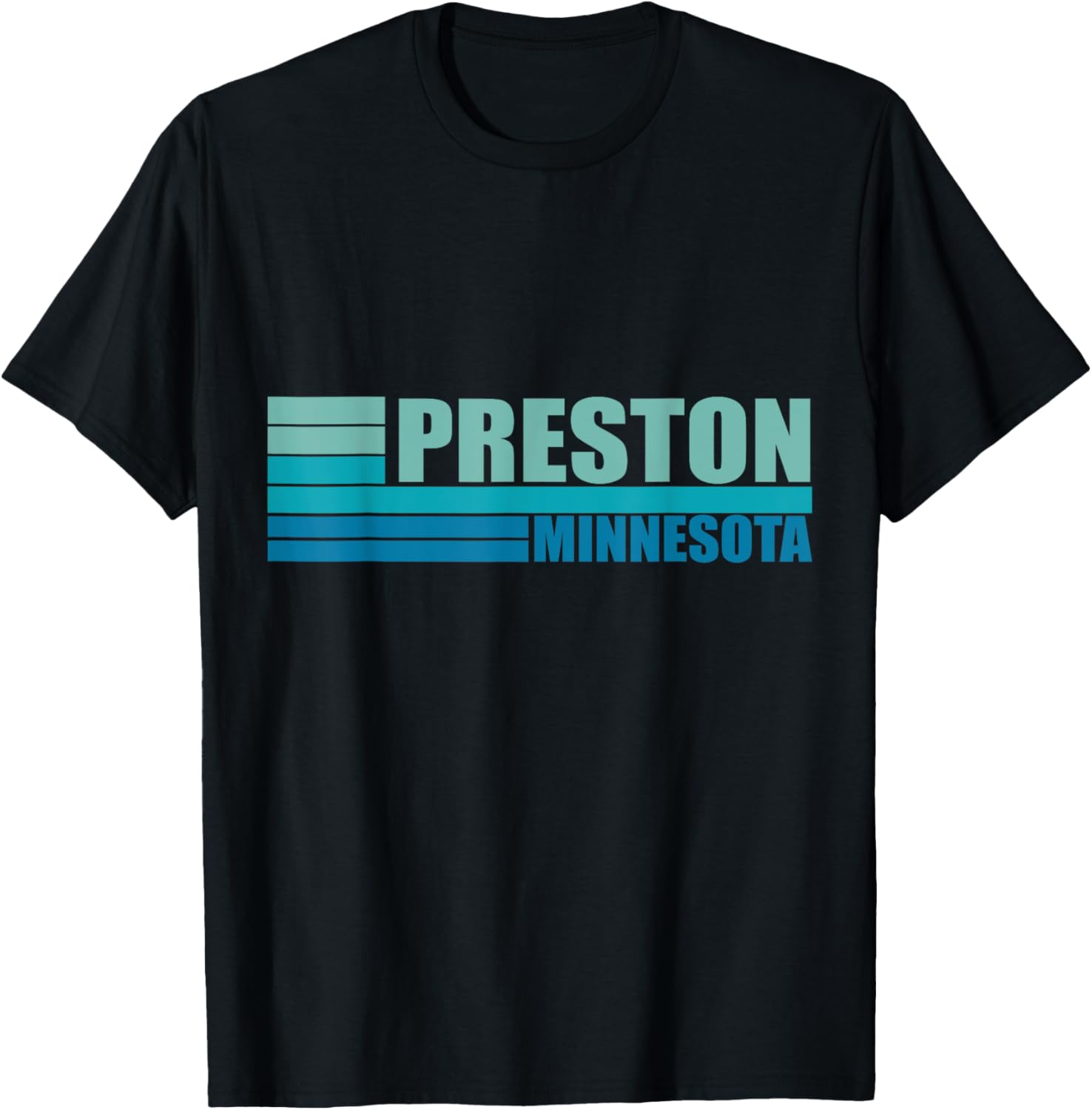 Blue Vintage Preston City Fun Real Place in Minnesota MN