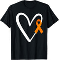 Heart End Gun Violence Awareness Funny Orange Ribbon Enough