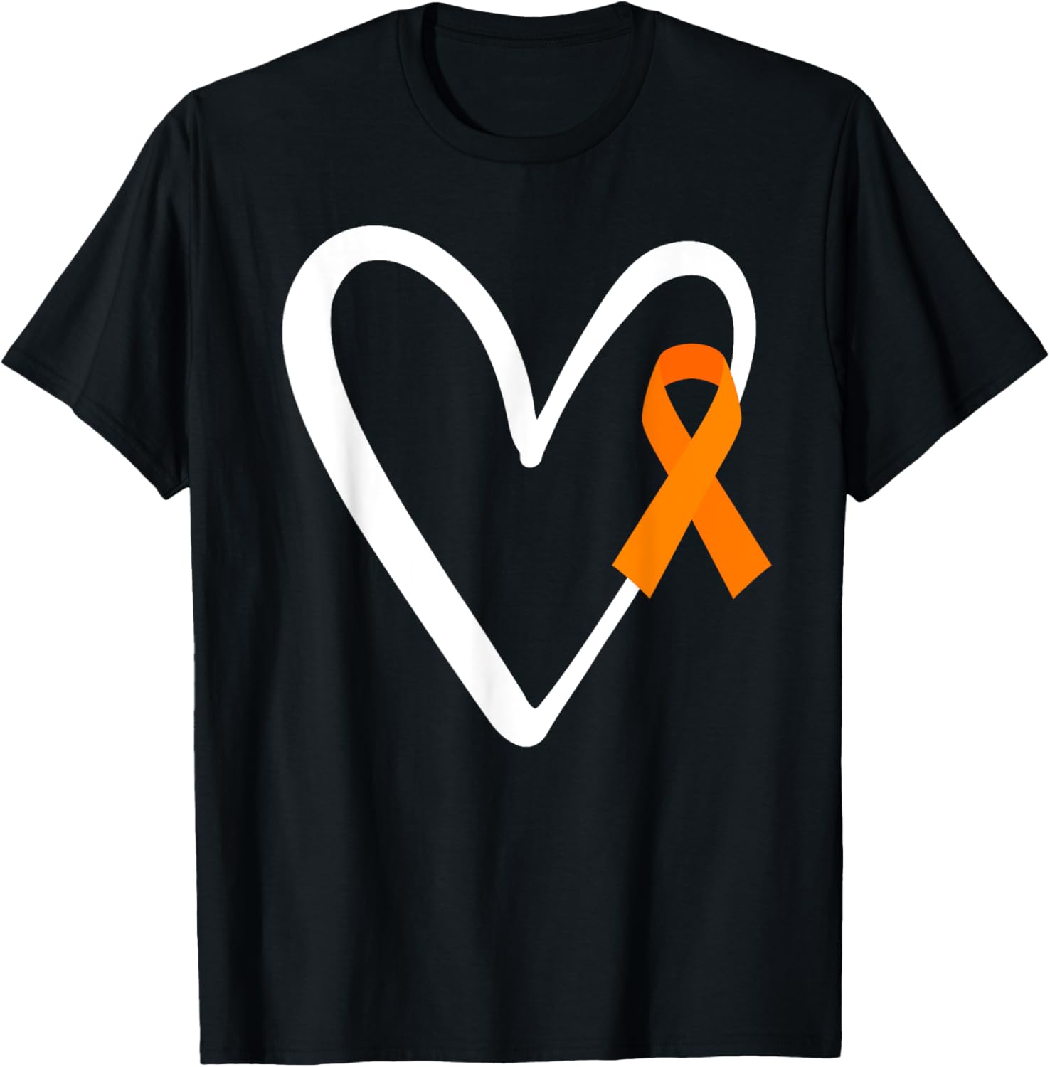 Heart End Gun Violence Awareness Funny Orange Ribbon Enough