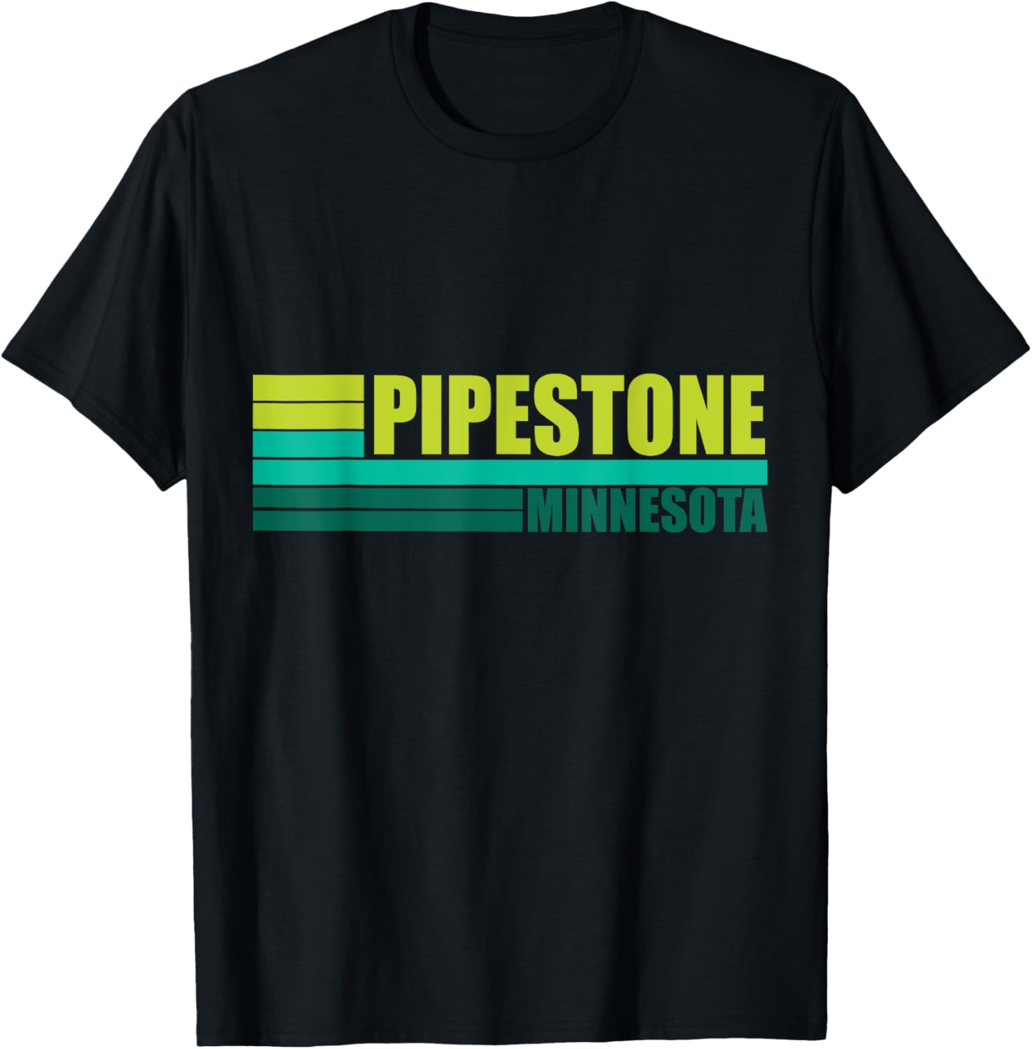 Green Vintage Pipestone City Fun Real Place in Minnesota MN