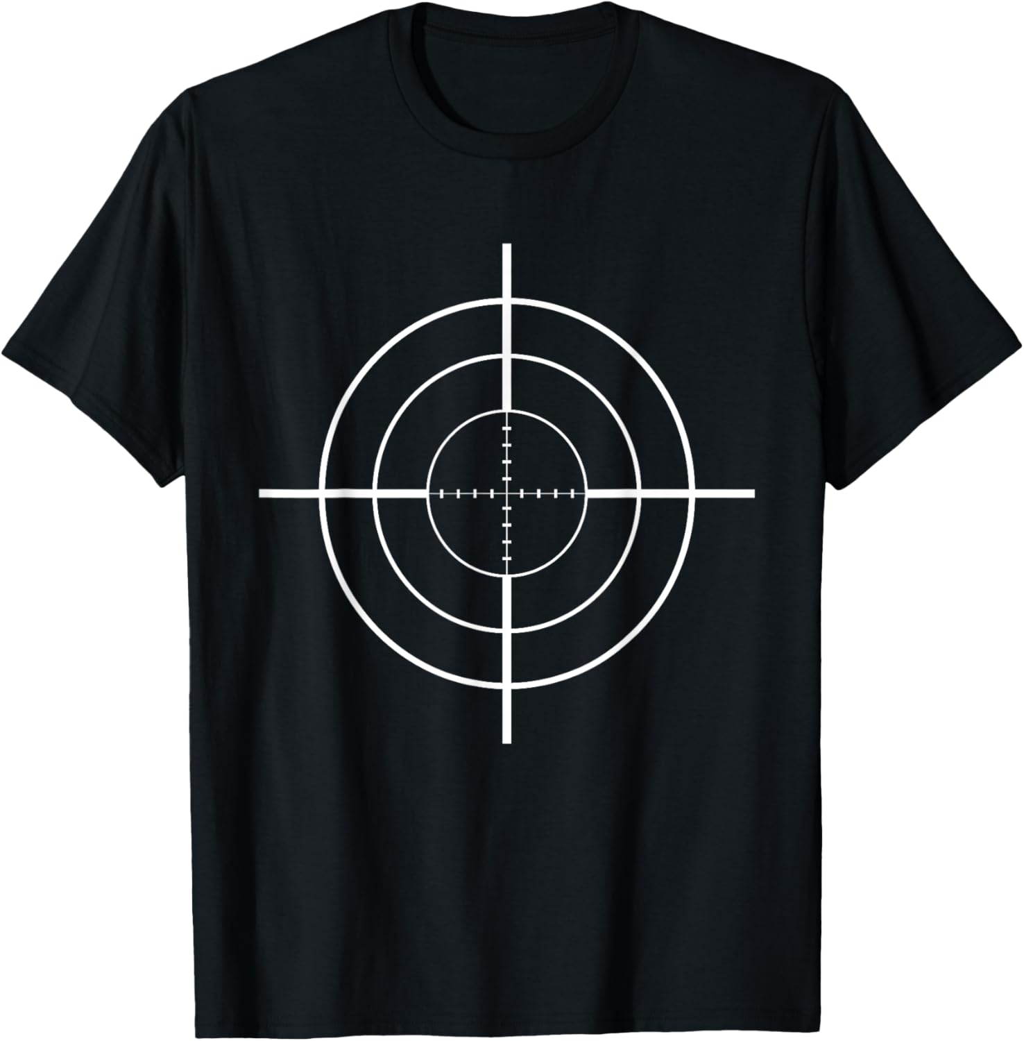 Crosshair T Shirt Sniper Scope Gun Target Graphic Tee