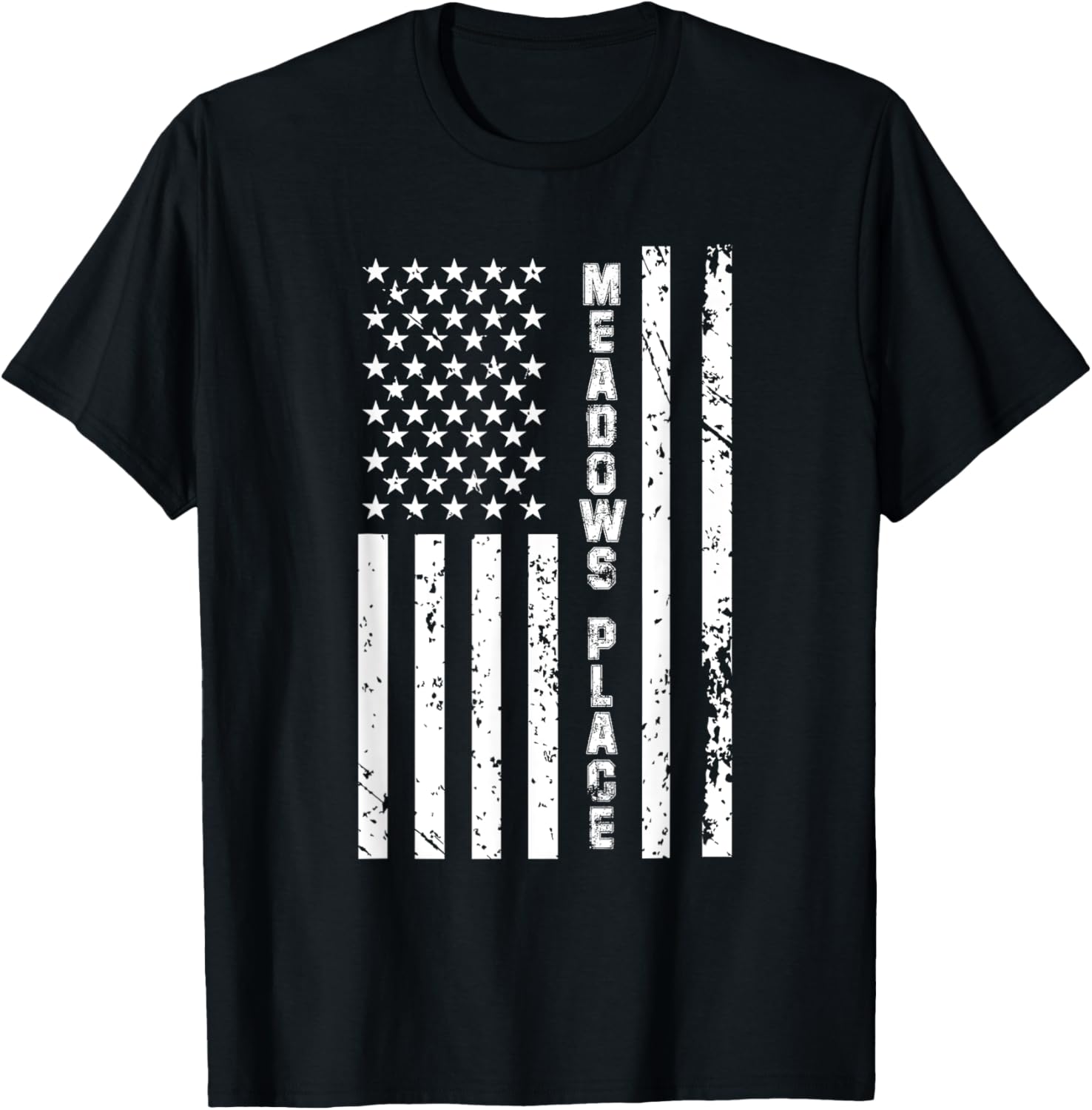 Meadow Place United States Distressed US Flag