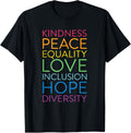 Peace Love Inclusion Equality Diversity Human Rights