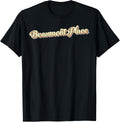 Beaumont Place TShirt Retro Art Baseball Font Vintage