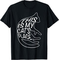 This is My Cat's Place Funny Cat Lover Funny Sayings Meow