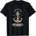 Vintage Retro Anchor Petoskey Michigan Boating Sailing