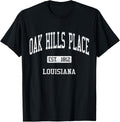 Oak Hills Place Louisiana LA JS04 Vintage Athletic Sports
