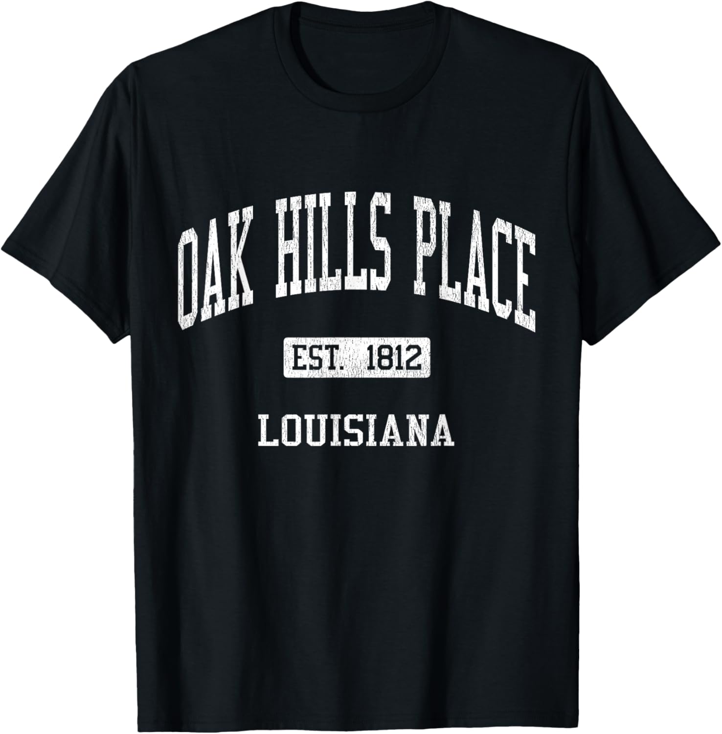 Oak Hills Place Louisiana LA JS04 Vintage Athletic Sports