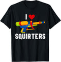 I Love Water Blasters Shirt Funny Summer Squirter Water Gun