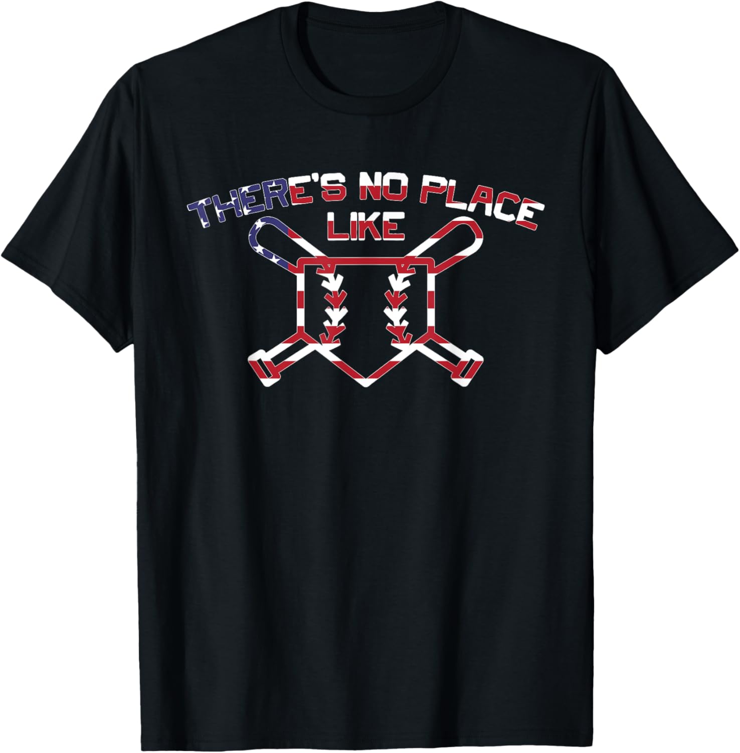 Baseball American Home Flag - No Place Like Boys Saying