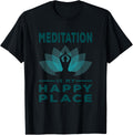 Meditation Is My Happy Place Buddha Lotus Flower Mindfulness