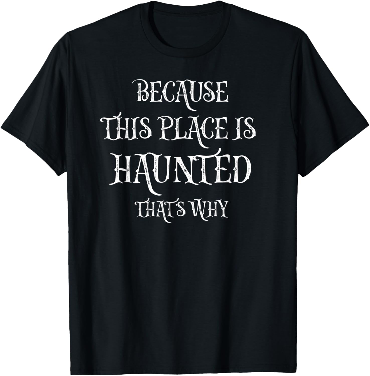 Funny Because This Place Is Haunted That's Why Halloween