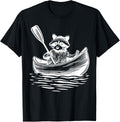 Vintage Weird Raccoon Driving Boat Sarcastic Raccoon