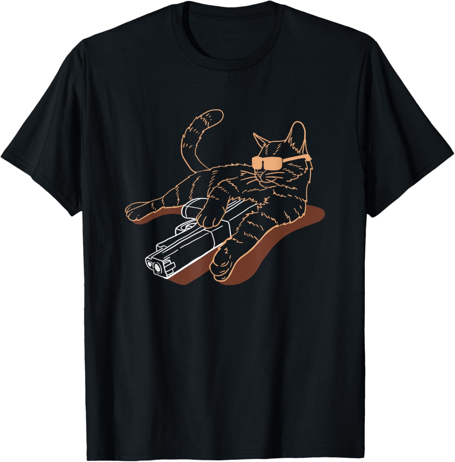 Fresan Gun Cat Lover Cool Kitten Weapon T Shirt Cat Gun Themed