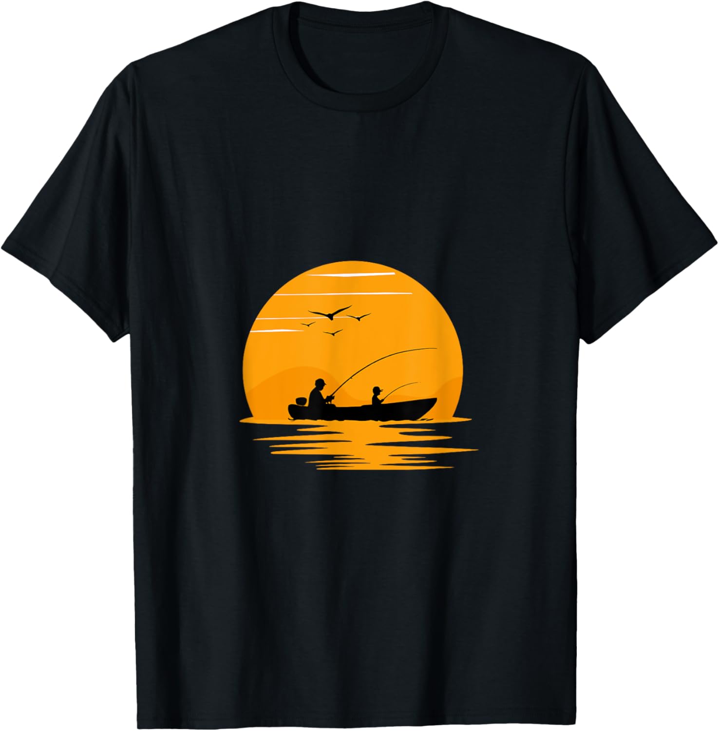 Father Son Fishing On A Boat Fisherman