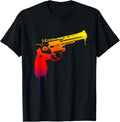 Cool Rainbow Cowboy Revolver Pro Gun Peace Dripping Paint