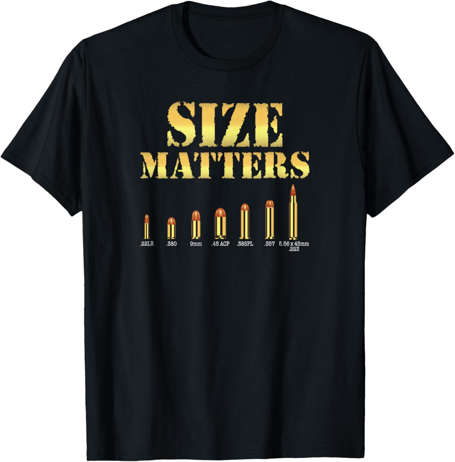 Size Matters Bullet Shirt Gun Shooting