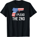 I Plead 2Nd Amendment Usa Flag Pistol Gun T Shirt