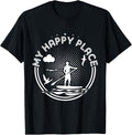 Stand Up Paddle Board Happy Place T Shirt Sup Girl Gift Tee