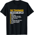 10 Things I Want In My Life Funny
