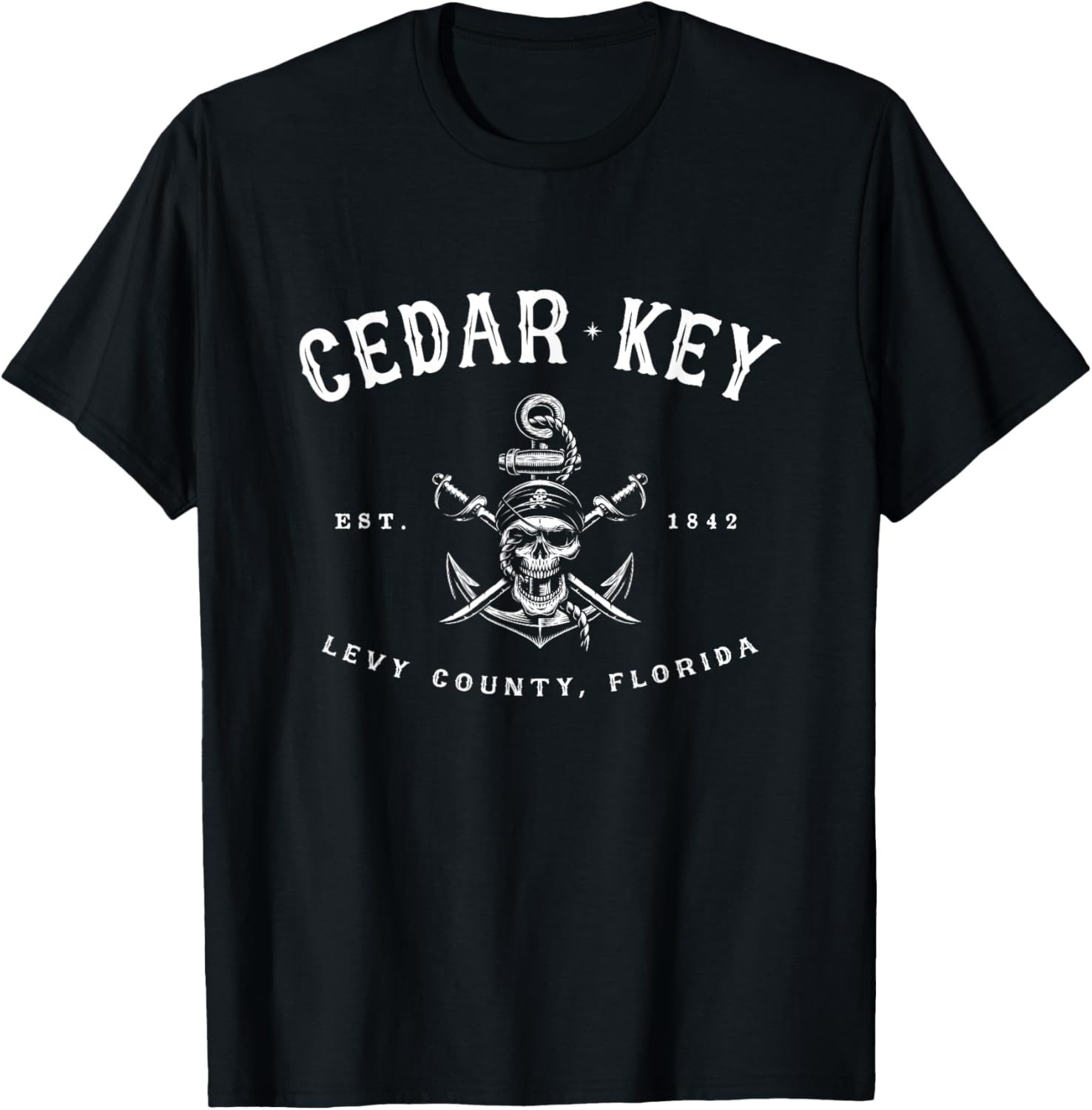 Cedar Key Pirate Skull Levy County Fishing Boating