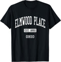 Elmwood Place Ohio OH JS04 Vintage Athletic Sports