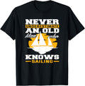 Old Man Who Knows Sailing Captain Sailing Boat
